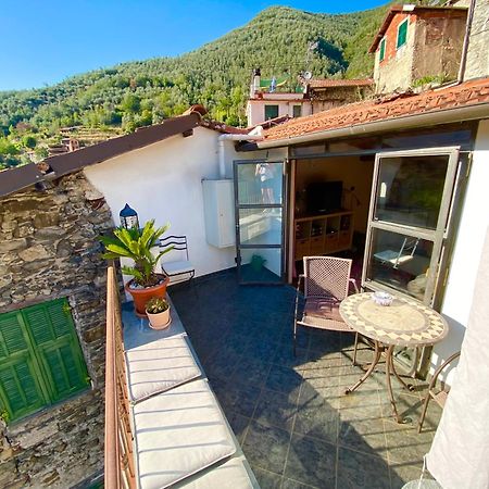 Iconic Italian Townhouse W Rooftop Terrace & Mountain View, Pigna Eksteriør bilde